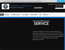Tablet Screenshot of europeancarrepairs.com